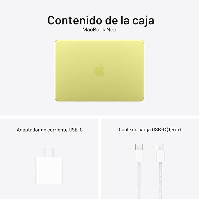 Apple MacBook Neo Citrus de 13 pulgadas, Chip A18 Pro, 256GB de almacenamiento y con Apple Intelligence - Imagen 10