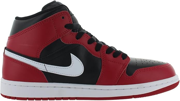 Nike Air Jordan 1 Mid Black/Red/White - Imagen 4
