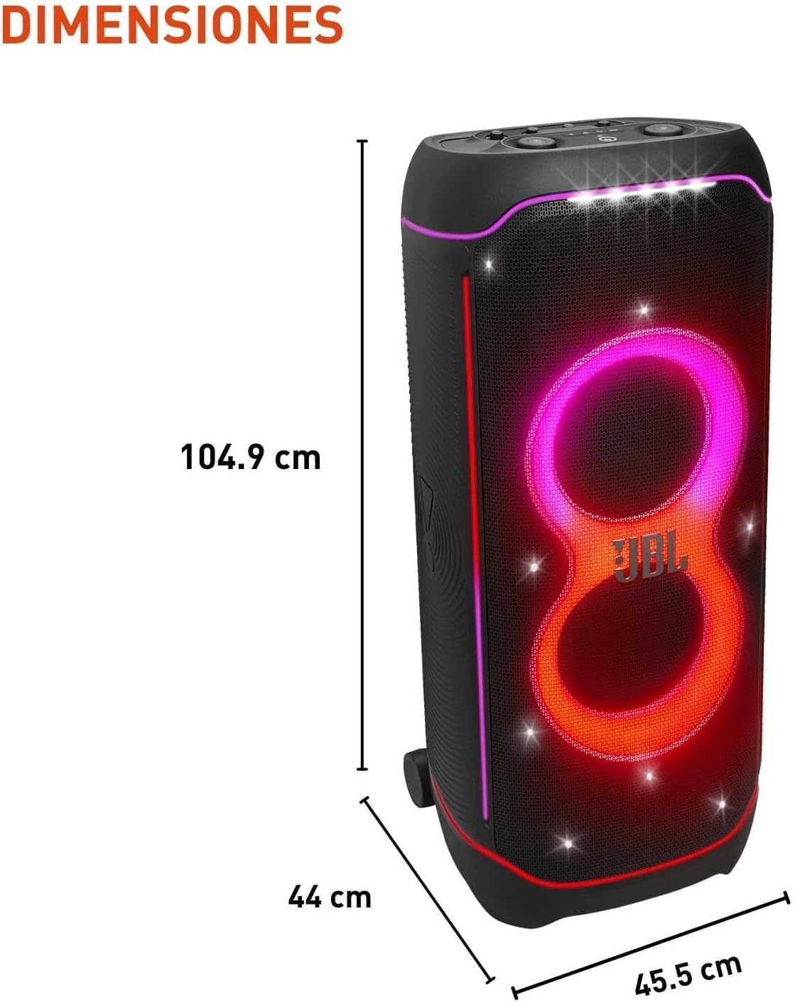 JBL Partybox Ultimate - Altavoz inalámbrico para fiestas, con conectividad Wi-Fi y Bluetooth, espectáculo de luces y resistencia a salpicaduras IPX4, con entradas duales - Imagen 5