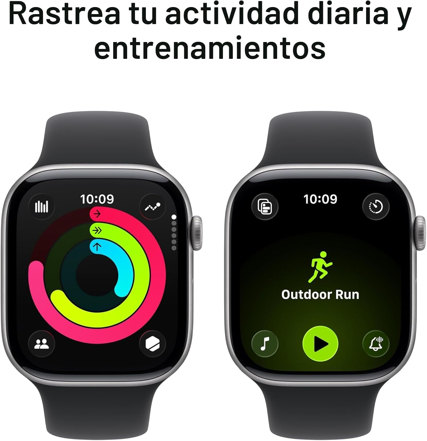 Apple Watch Series 11 46 mm GPS Pantalla Retina OLED Jet Black aluminio con correa deportiva negra - Imagen 3