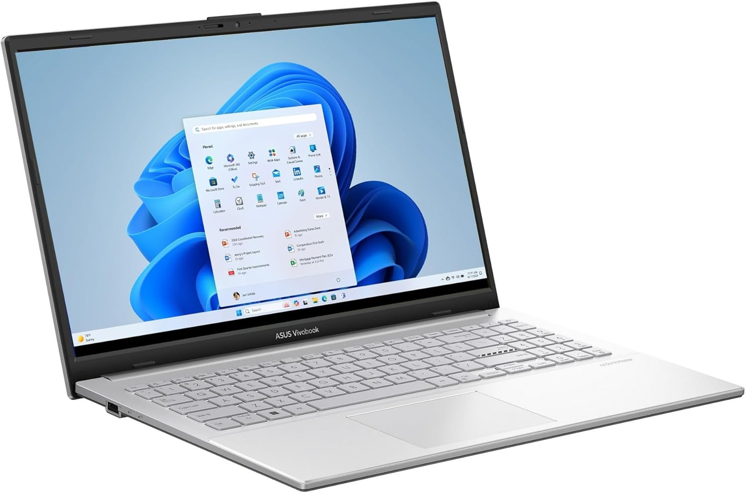 ASUS Vivobook Go de 15,6 pulgadas, Intel i3-N305 Gráficos integrados, Teclado retroiluminado, Color Plata, 8 GB RAM, 256 GB SSD, Windows 11 Home - Imagen 3