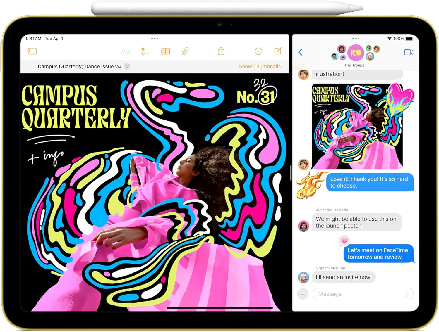 iPad Apple de 11 pulgadas con chip A16, Pink (Rosa), pantalla Liquid Retina de 11 pulgadas, 128 GB, Wi-Fi 6 y Touch ID - Imagen 3