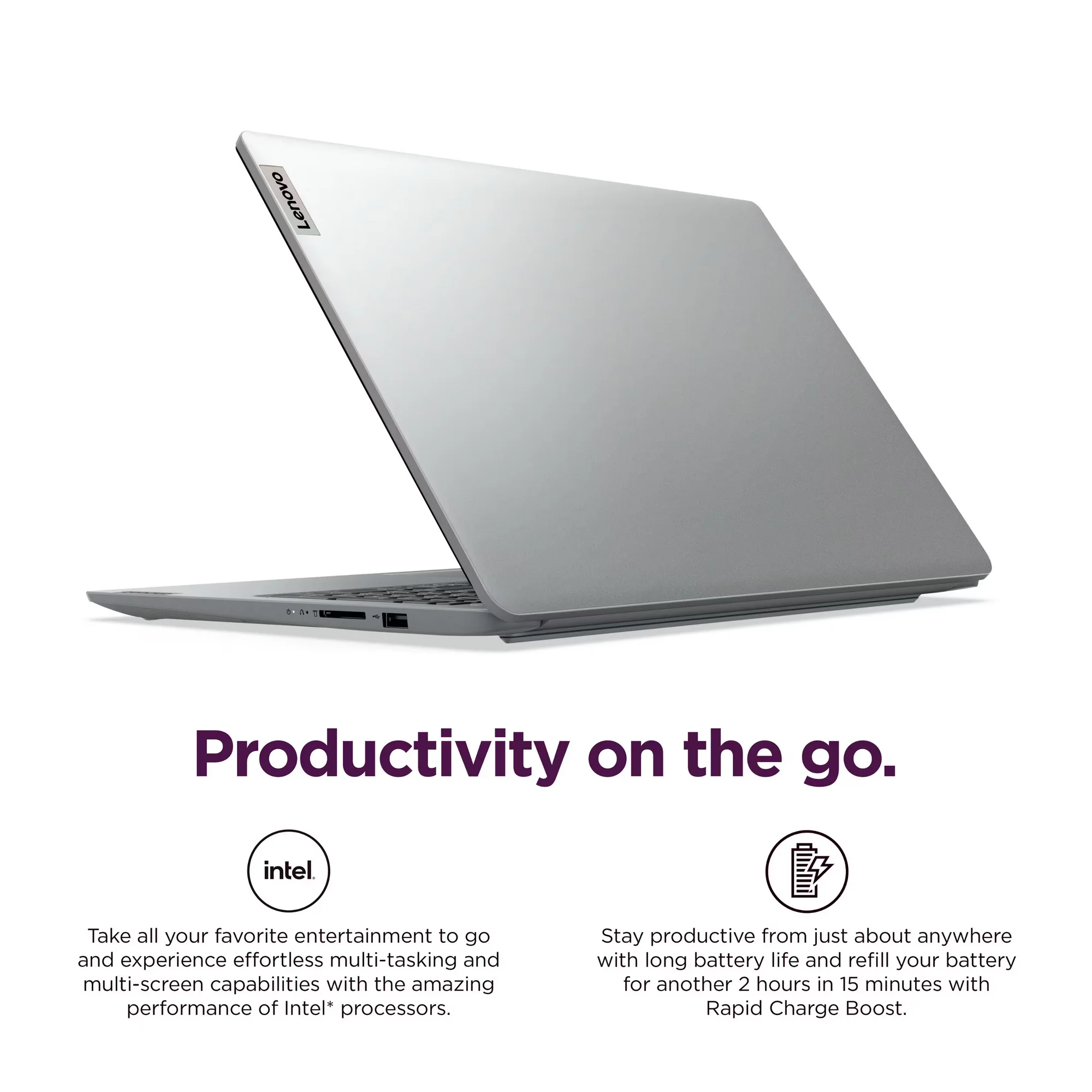 Lenovo IdeaPad - Portátil delgado FHD de 15.6 pulgadas, Office 365 en línea, 16 GB de RAM, 256 GB SSD, Intel i5-1335U de 10 núcleos (supera al Ryzen 7 7730U) - Imagen 2