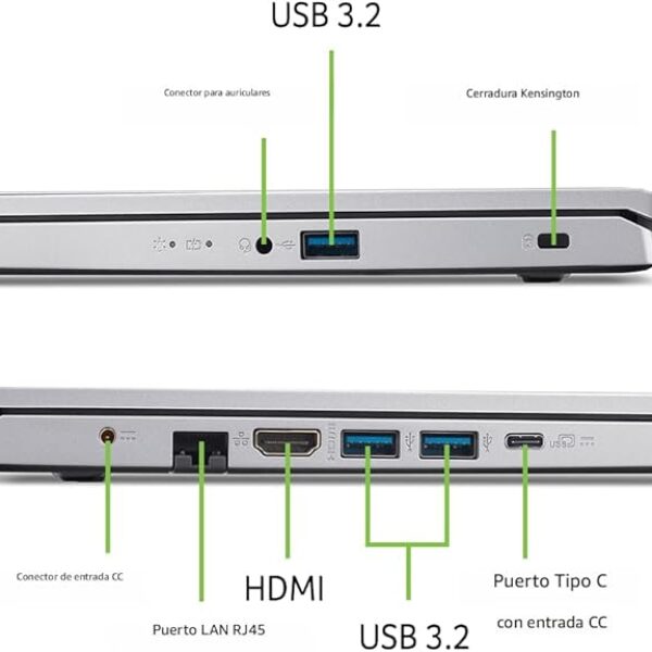 Portátil acer Aspire Go 15 preparado para IA | Pantalla IPS FHD de 15.6″ (1920 x 1080) | AMD Ryzen 7 7730U | Gráficos AMD Radeon | 16GB DDR4 | SSD PCIe Gen4 de 512GB | Wi-Fi 6 |…