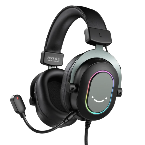 Auriculares USB FIFINE AmpliGame H6, con sonido envolvente 7.1, RGB y micrófono con cancelación ruido