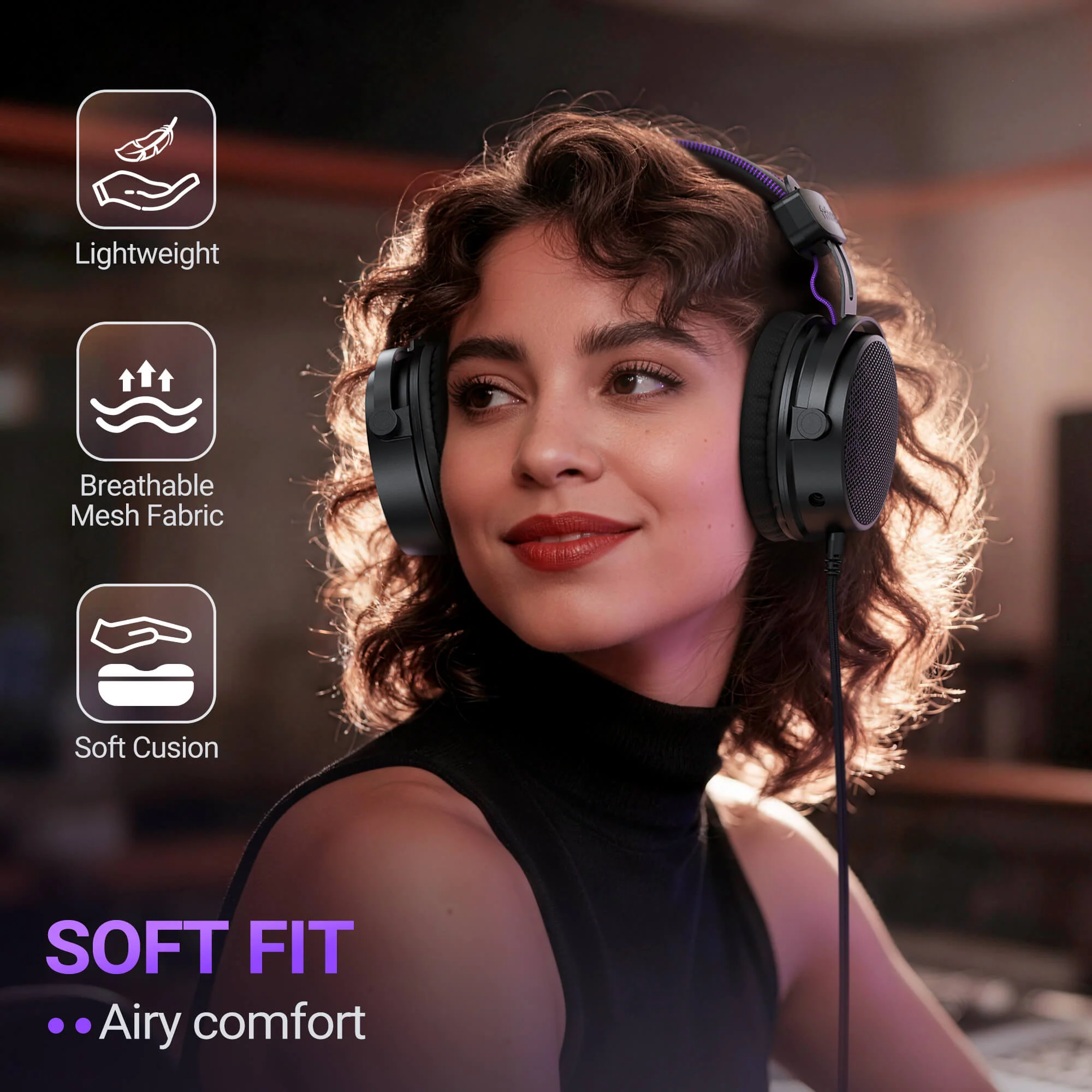 Auriculares de monitoreo abiertos FIFINE Amplitank HD18 Lite - Imagen 7