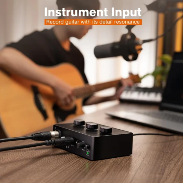FIFINE AmpliTank Ampli1/SC1 – Interfaz de Audio USB
