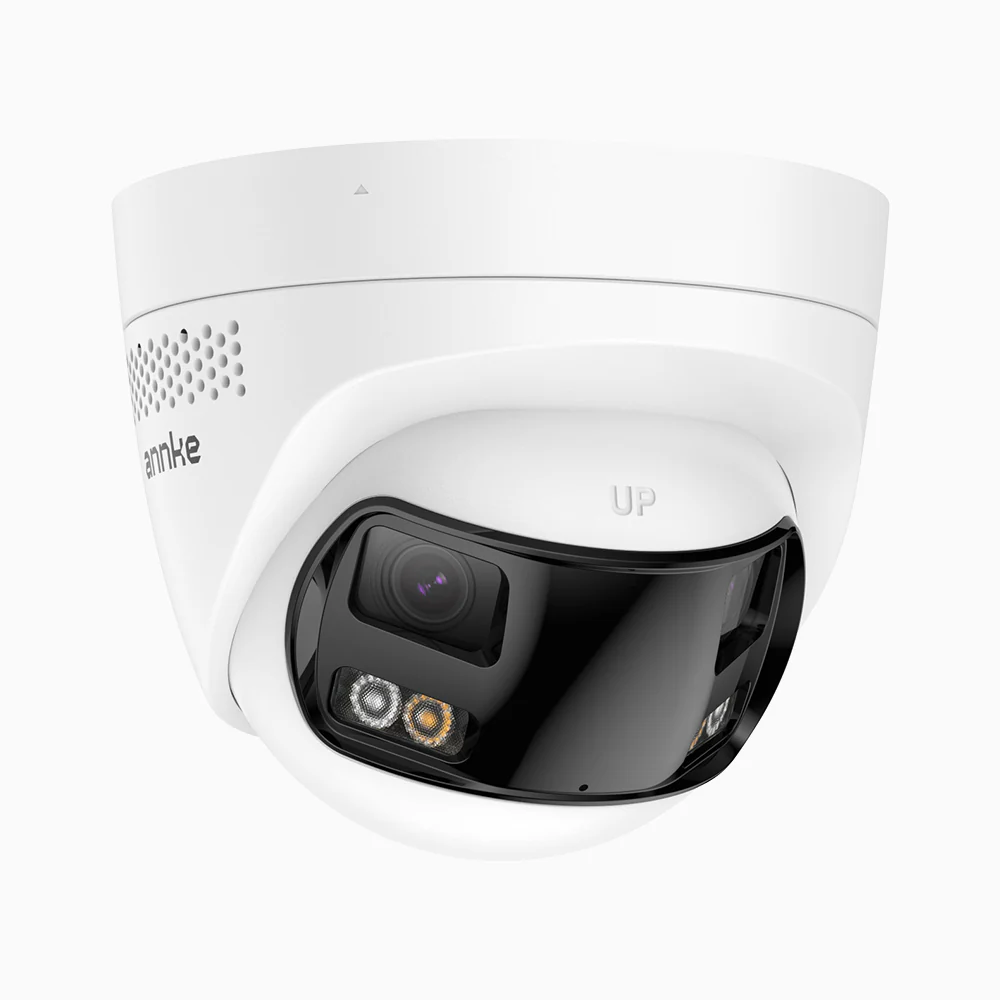 Cámara de Seguridad Exterior de 6MP UHD con Doble Lente, Visión Panorámica de 180°, Visión Nocturna Inteligente con Doble Luz, Audio Bidireccional, Sirena y Alarma FCD600 - Imagen 3