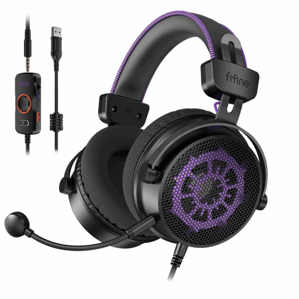 Auriculares para juegos FIFINE Ampligame H18V Lite de diseño abierto