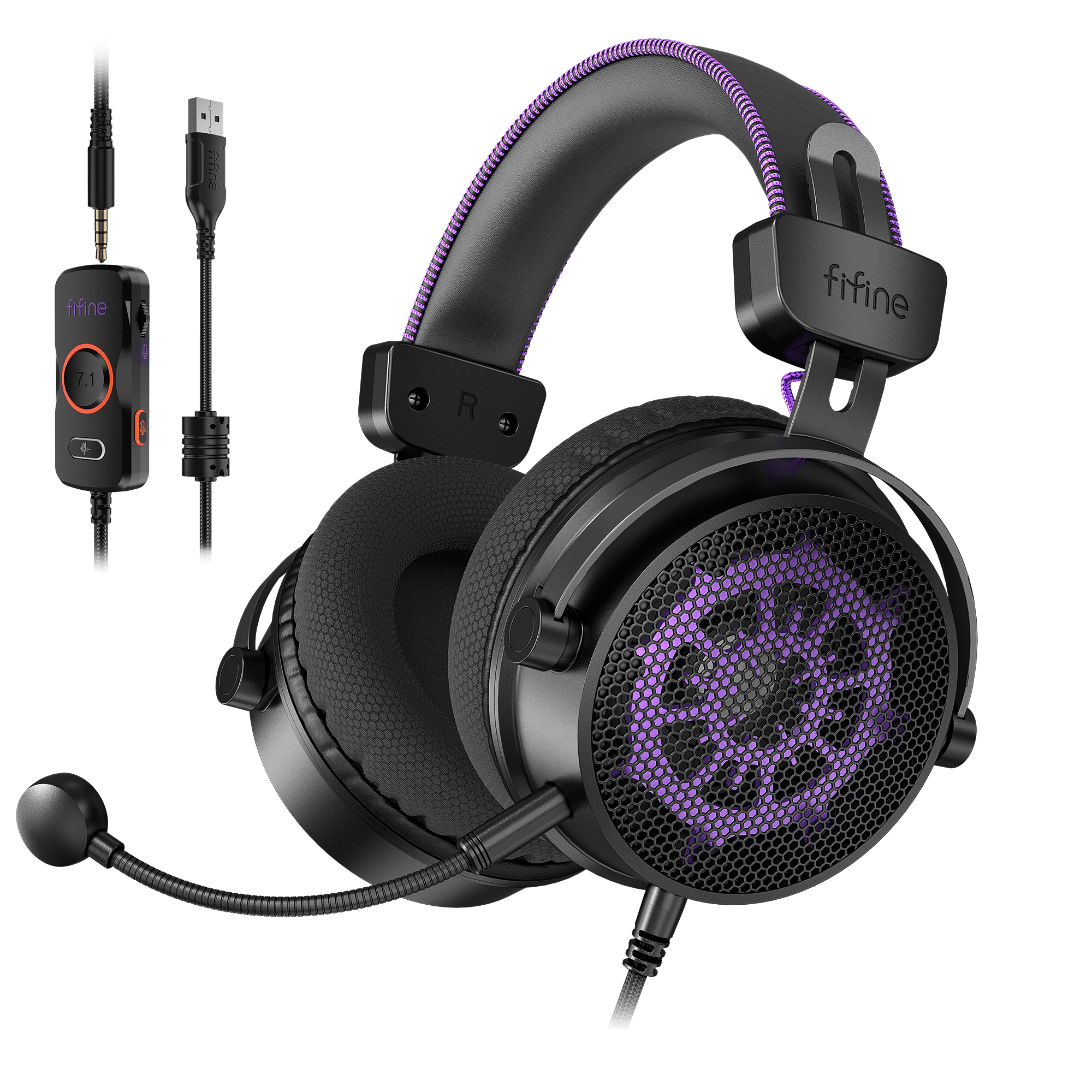 Auriculares para juegos FIFINE Ampligame H18V Lite de diseño abierto