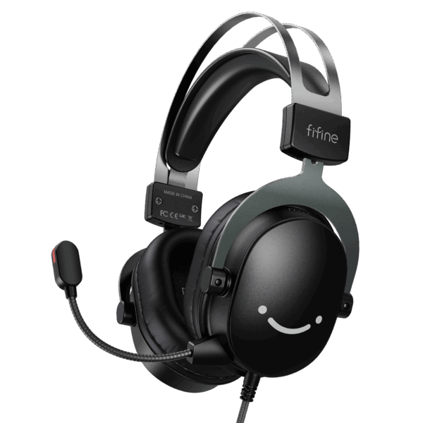 Auriculares para Juegos FIFINE AmpliGame H9C con Diadema Elástica USB