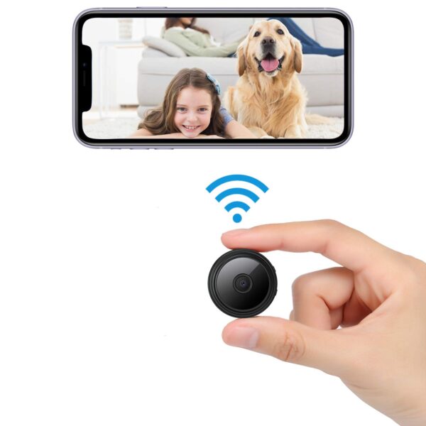 Cámara espía secreta Mini cámara oculta WiFi grabadora de video pequeña para espionaje con visión nocturna Cámara de seguridad para el hogar