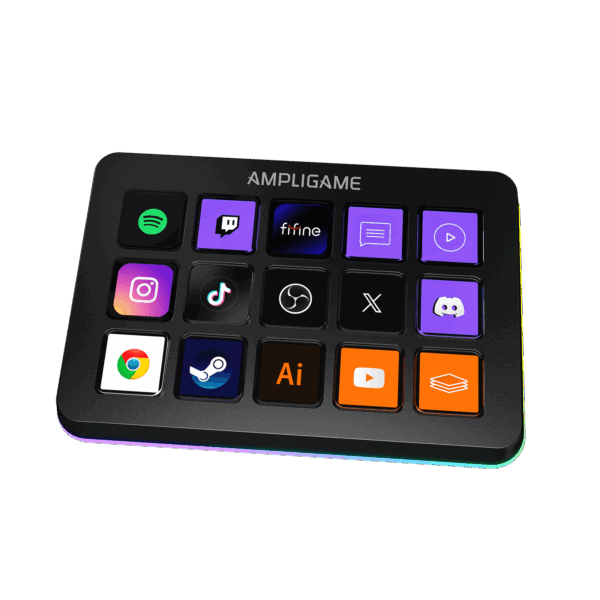 Controlador de Transmisión FIFINE AmpliGame D6 con RGB