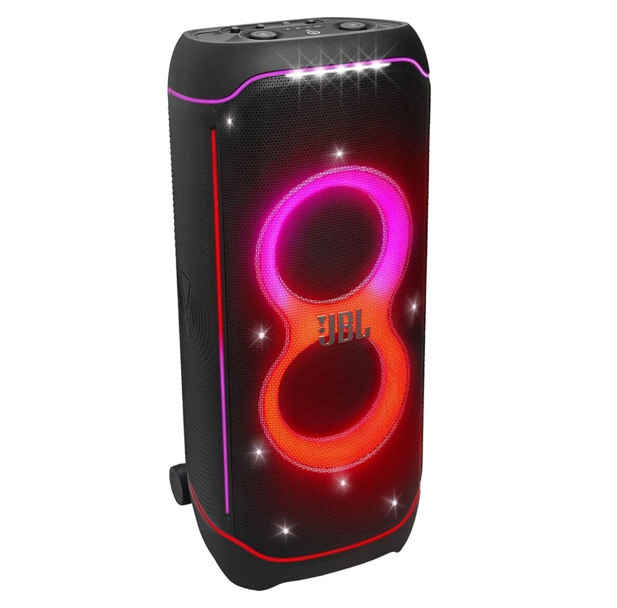 JBL Partybox Ultimate - Altavoz inalámbrico para fiestas, con conectividad Wi-Fi y Bluetooth, espectáculo de luces y resistencia a salpicaduras IPX4, con entradas duales