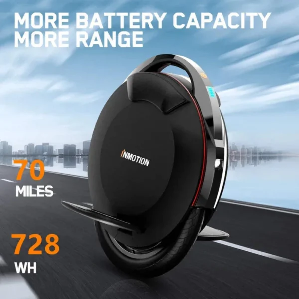 Monociclo eléctrico de origen INMOTION V8S, motor 1000 W, velocidad 35 km/h