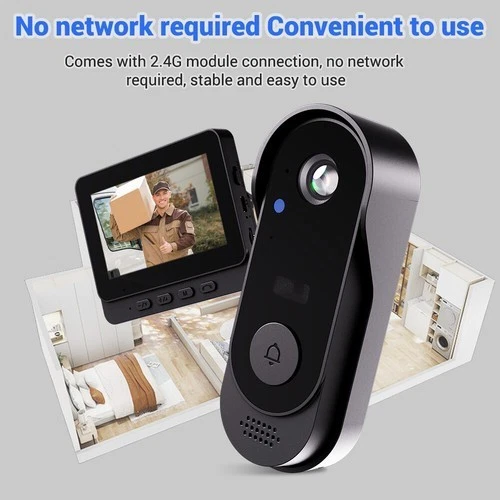 Videoportero inteligente X8 con monitor, resistente al agua IP66, visión nocturna, no requiere WiFi - Imagen 2