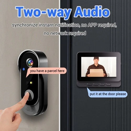 Videoportero inteligente X8 con monitor, resistente al agua IP66, visión nocturna, no requiere WiFi - Imagen 6