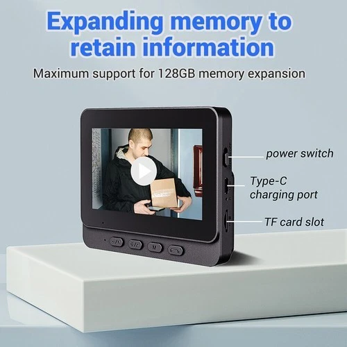 Videoportero inteligente X8 con monitor, resistente al agua IP66, visión nocturna, no requiere WiFi - Imagen 5