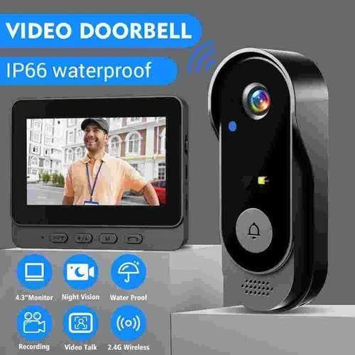 Videoportero inteligente X8 con monitor, resistente al agua IP66, visión nocturna, no requiere WiFi - Imagen 3