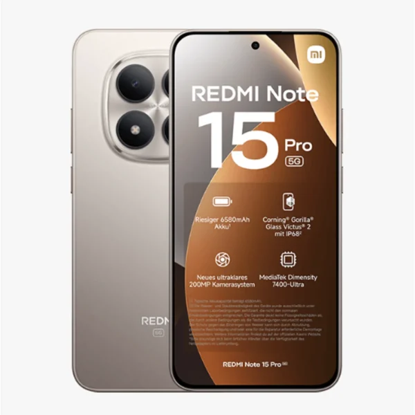 Xiaomi Redmi Note 15 Pro 5G AI 256GB + 8GB RAM Titanio