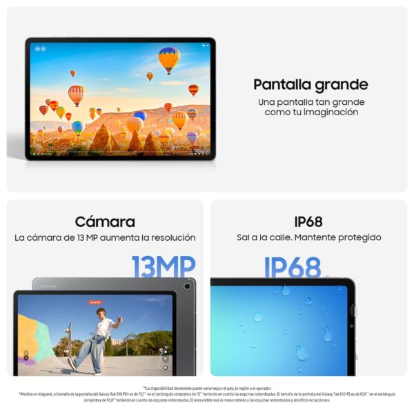 Samsung Galaxy Tab S10 FE AI Wi-Fi 10.9″ 128GB + 8GB RAM Silver