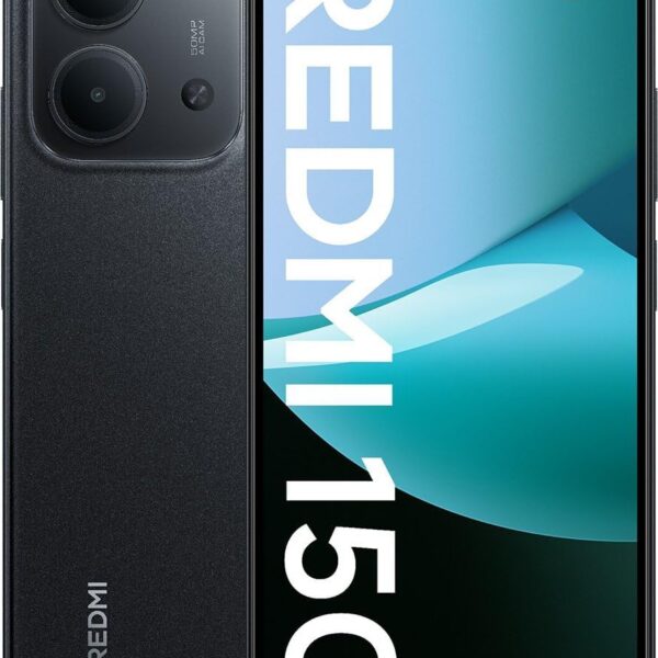 XIAOMI Redmi 15C 4G LTE desbloqueado Dual SIM de 6.9 pulgadas, 128 GB + 4 GB, cámara de 50 MP, modelo 25078RA3EL (negro medianoche), compatible con Tmobile, Tello, Mint y...
