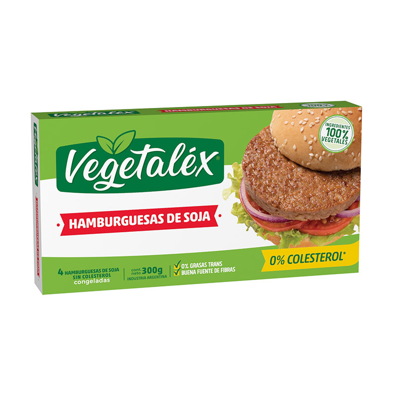 Hamburguesas de Soya Vegetalex 30 unidades de 10,58 oz - Alimentos Australes