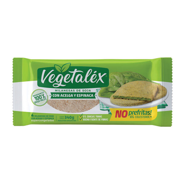 Tortitas de soja empanizadas con espinaca Vegetalex 30 x 11,99 oz. - Alimentos Australes