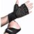 Guantes Gym iHuan Navy Black Antideslizantes con Wrist Wrap para Pesas, Crossfit y Pull Ups