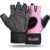 Guantes de levantamiento de pesas transpirables ihuan: guantes de gimnasio sin dedos con soporte para la muñeca | Mejora la protección de la palma | Agarre extra para fitness,…